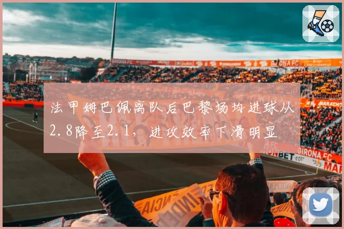 法甲姆巴佩离队后巴黎场均进球从2.8降至2.1,进攻效率下滑明显