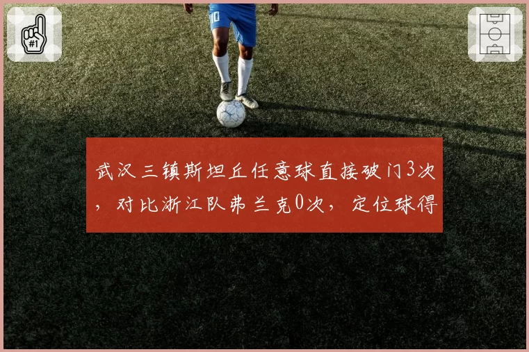 武汉三镇斯坦丘任意球直接破门3次，对比浙江队弗兰克0次，定位球得分效率悬殊